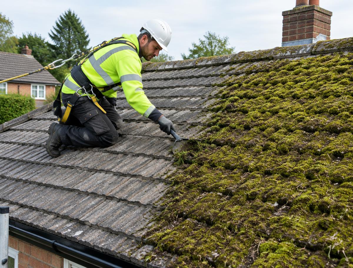 Roof Moss Removal & Biocide Treatment